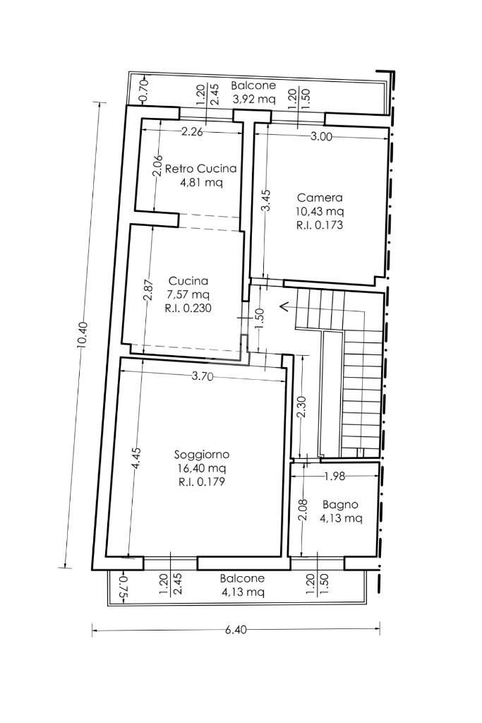 Rustic Corso D' Augusto, Rimini - floor plans 1