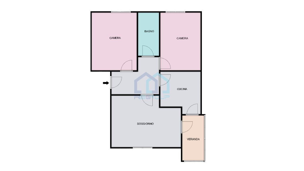 PLANIMETRIA - Appartamento via fedele 21, Cairo Montenotte - planimetria 1