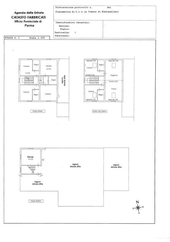 Casale Fontanellato - floor plans 1
