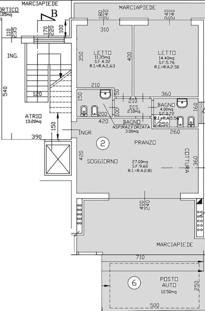 Appartamento Cervia - planimetria 1