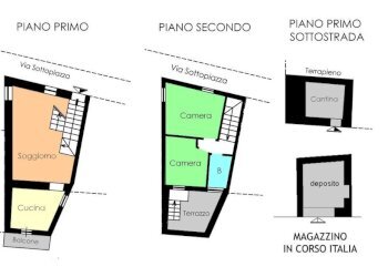 Planimetria - Three-room apartment via Sottopiazza, Ceriana - photo 21