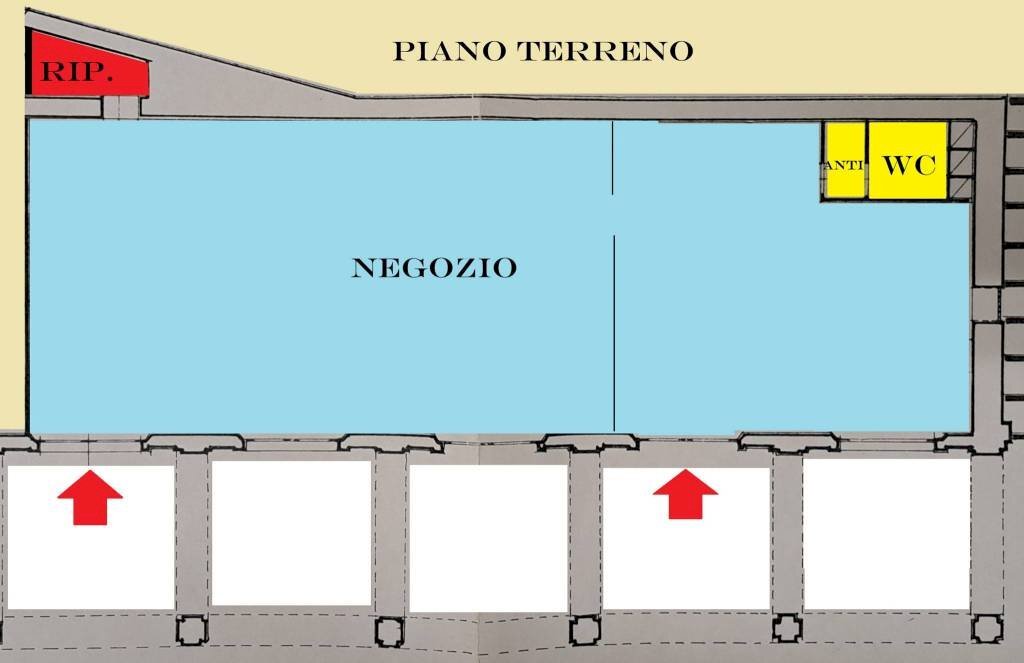 Planimetria - Shop piazza Camillo Benso di Cavour, Signa - photo 1