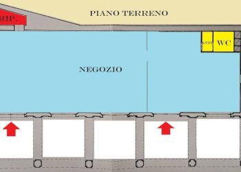 Planimetria - Negozio piazza Camillo Benso di Cavour, Signa - foto 1
