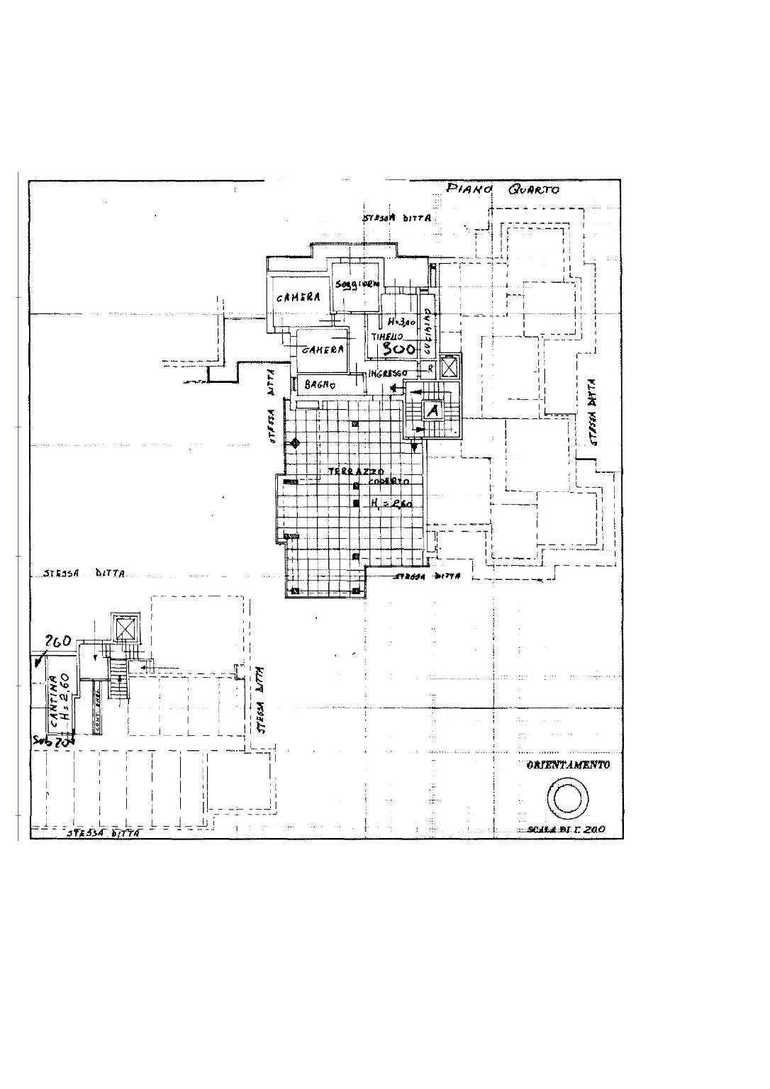 Attic via del Porto, 30, Carmagnola - floor plans 1