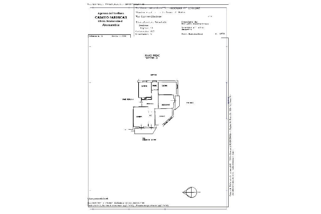 Appartamento Piazza Repubblica, Bosio - planimetria 1