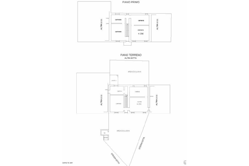 Rustico Via case sparse, Isolabella - planimetria 1