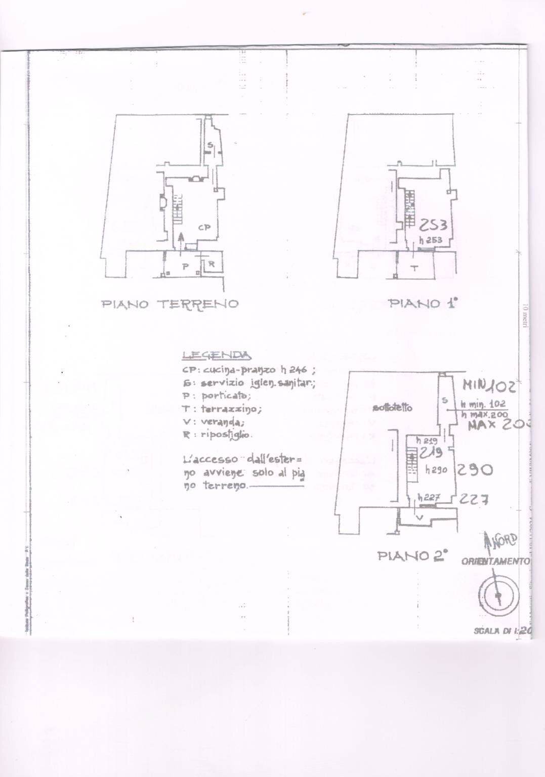 Independent house Frazione Aires, 3, Viù - floor plans 1