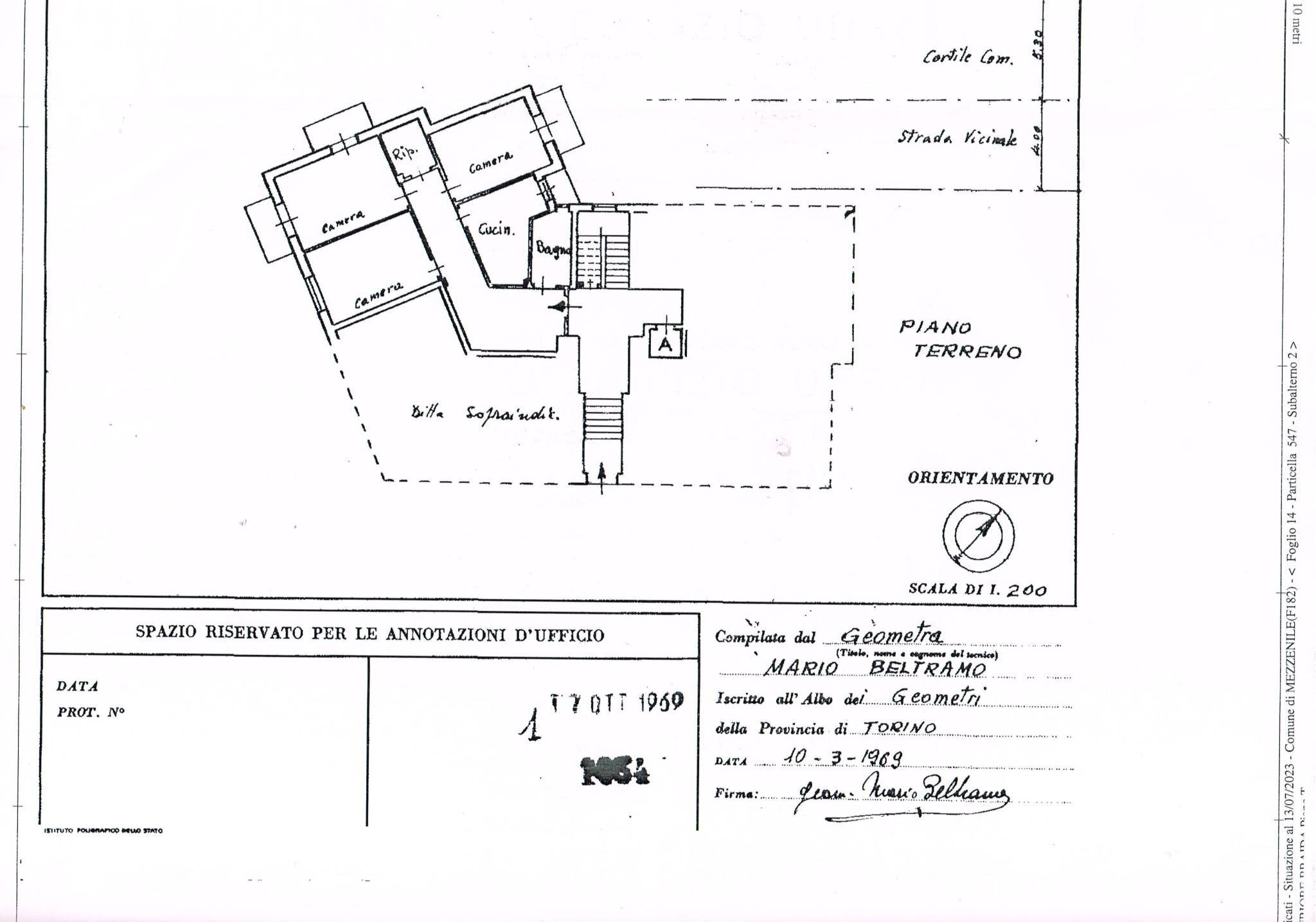 Quadrilocale via Villa Inferiore Braida, 17, Mezzenile - planimetria 1
