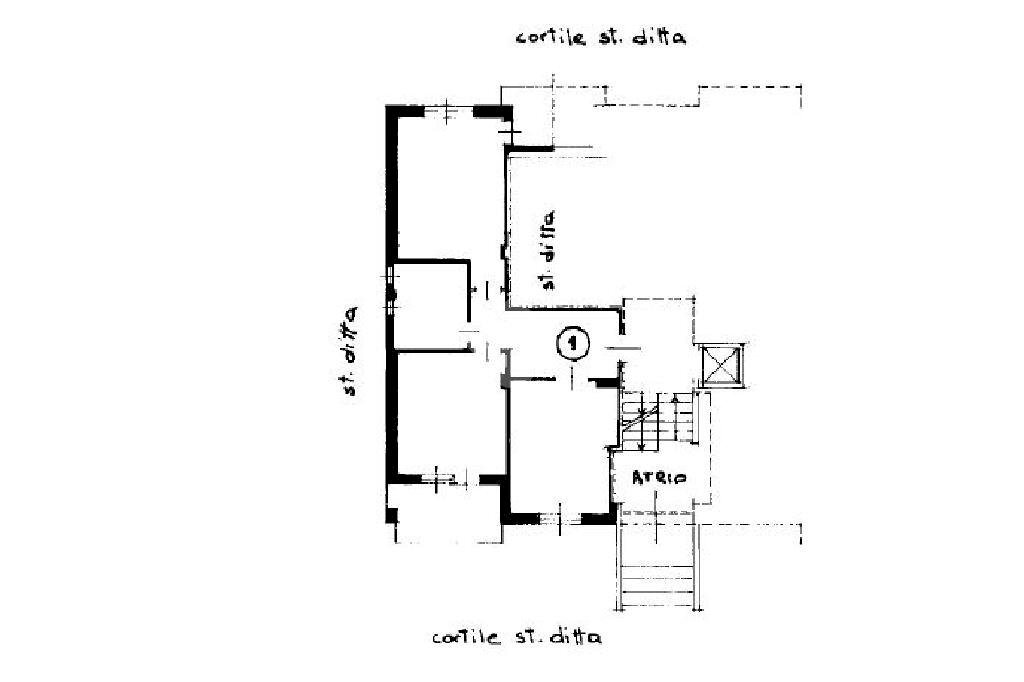 Three-room apartment Via faldella, Crescentino - floor plans 1