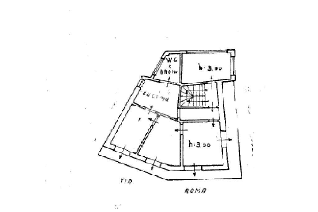 Four-room apartment Via Roma, Rubiana - floor plans 1