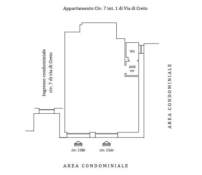 1.jpg - Locale Commerciale all'asta Via di Creto 13A, Genova - planimetria 1