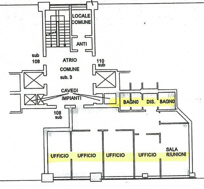 Office Bologna - floor plans 1
