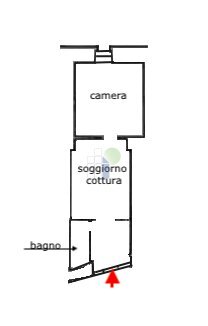 planimetria - Two-room apartment Via Terrazzini 100, Livorno - floor plans 1