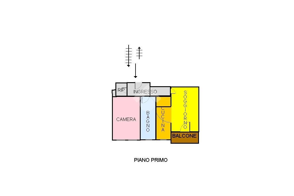 Two-room apartment Via gazzera, Ciriè - floor plans 1