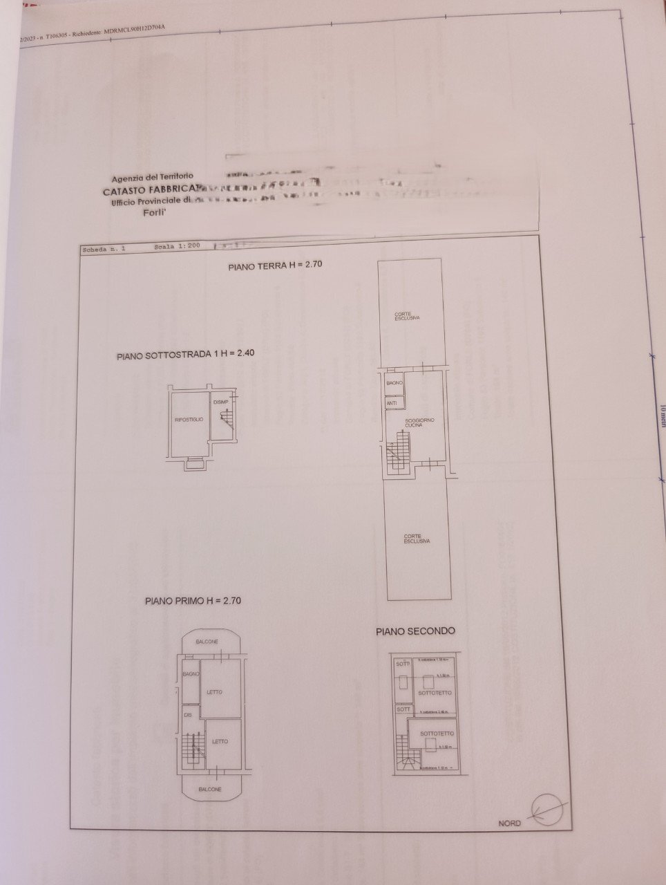 Terraced Villa Forlì - floor plans 1