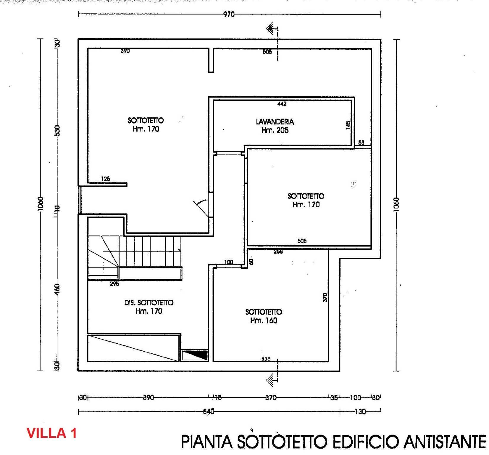 Villa Cervia - planimetria 1