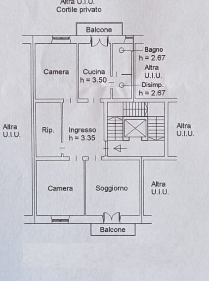 piantina.jpg - Appartamento Via Anton Giulio Barrili, Savona - planimetria 1
