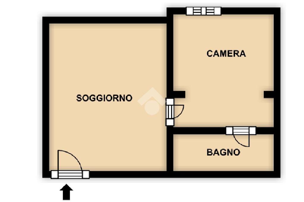 Two-room apartment Via Baiardo, Bergeggi - floor plans 1