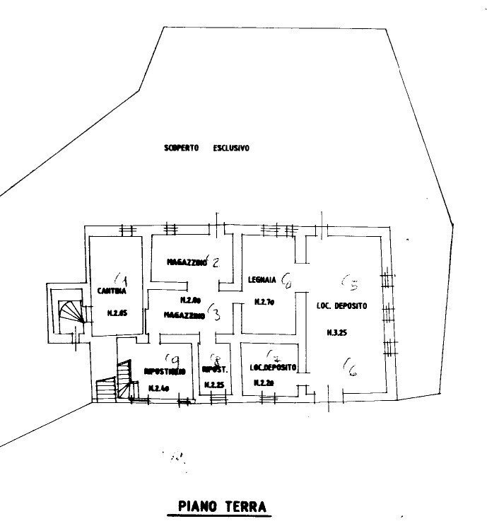 Rustico Frazione Montesecco, Pergola - planimetria 1
