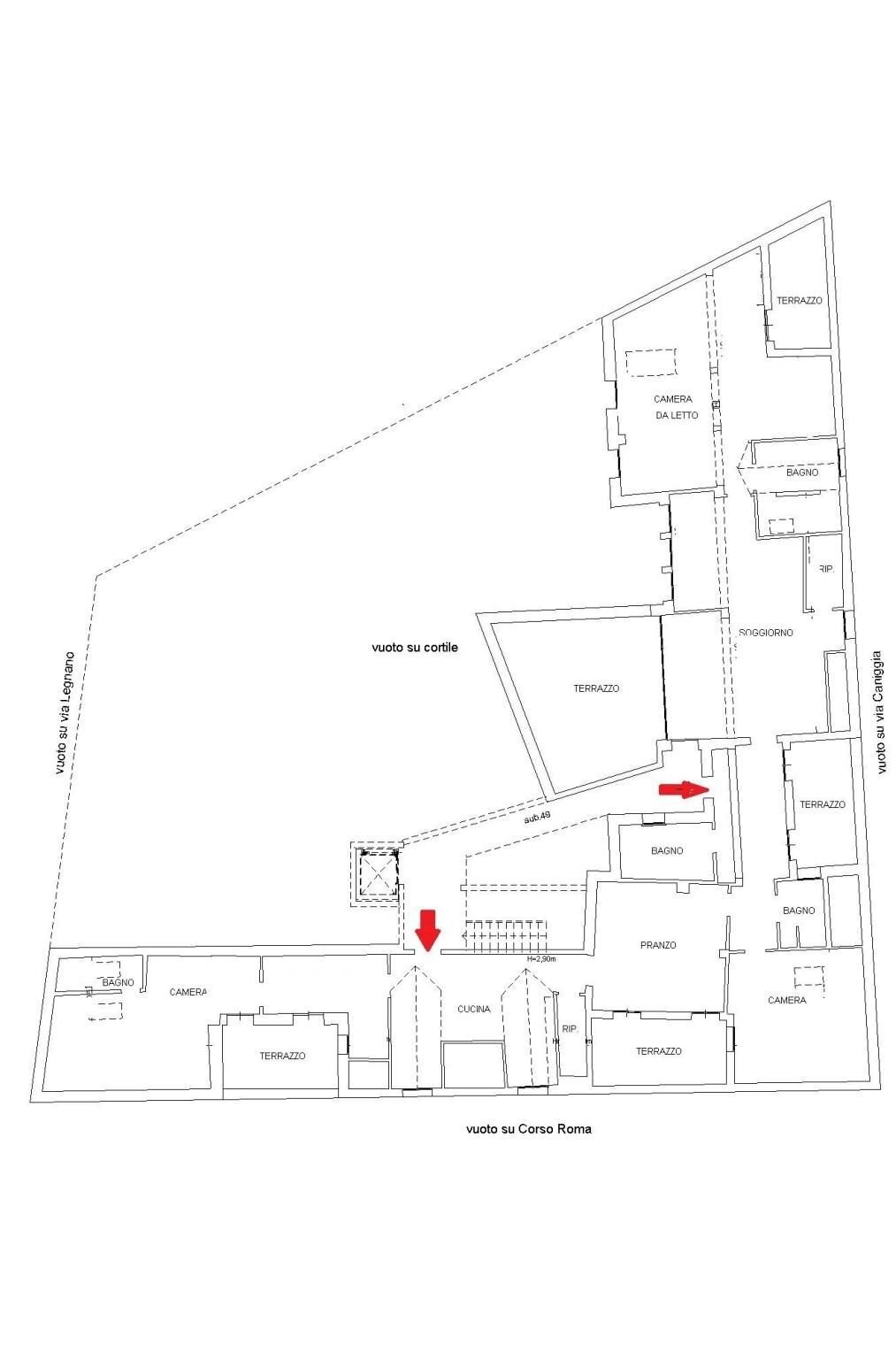 Attico via Carlo Caniggia, 23, Alessandria - planimetria 1