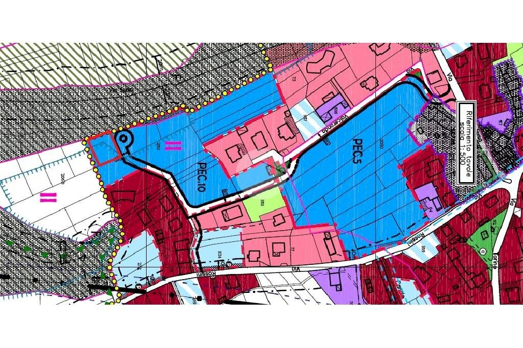 Building land Via Rossini, Fiano - floor plans 1