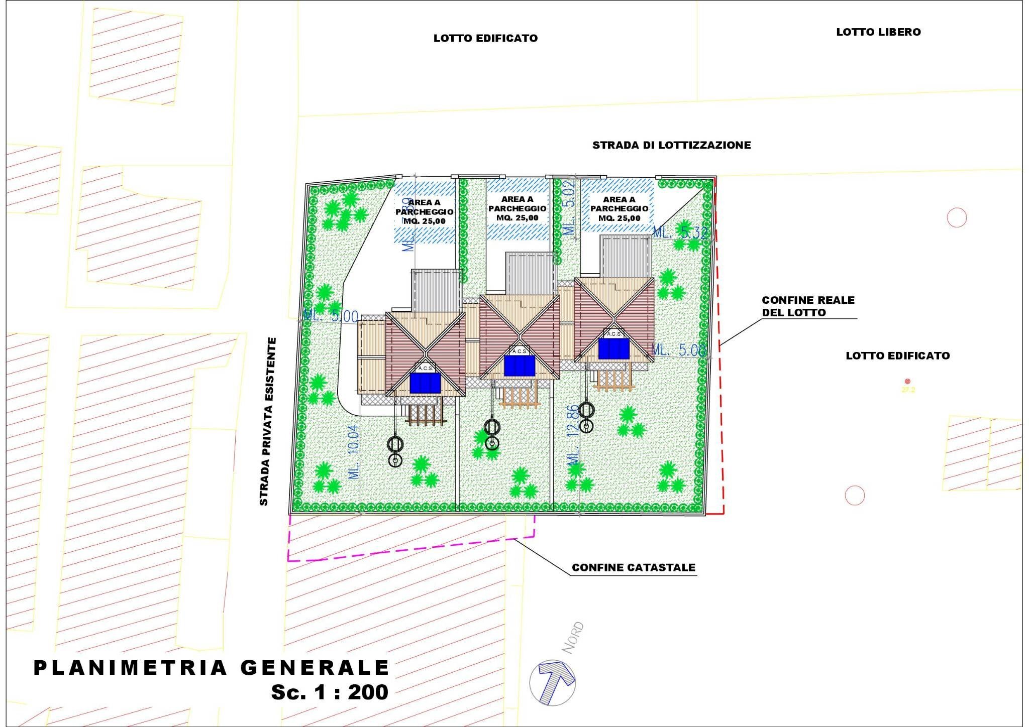 Building land via Strada Statale 113 Est, Carini - floor plans 1