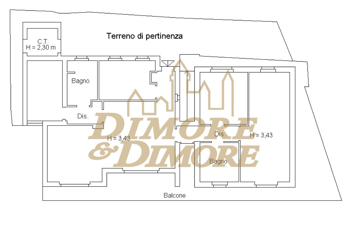 Planimetria - Appartamento Maccagno con Pino e Veddasca - planimetria 1