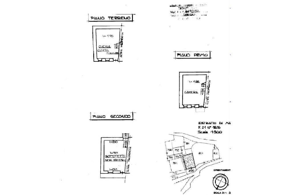 Semi-detached house Via delle Valli, Monastero di Lanzo - floor plans 1