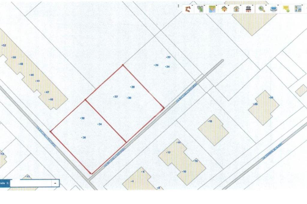 Terreno edificabile Via Bacchelli Riccardo, Molinella - planimetria 1