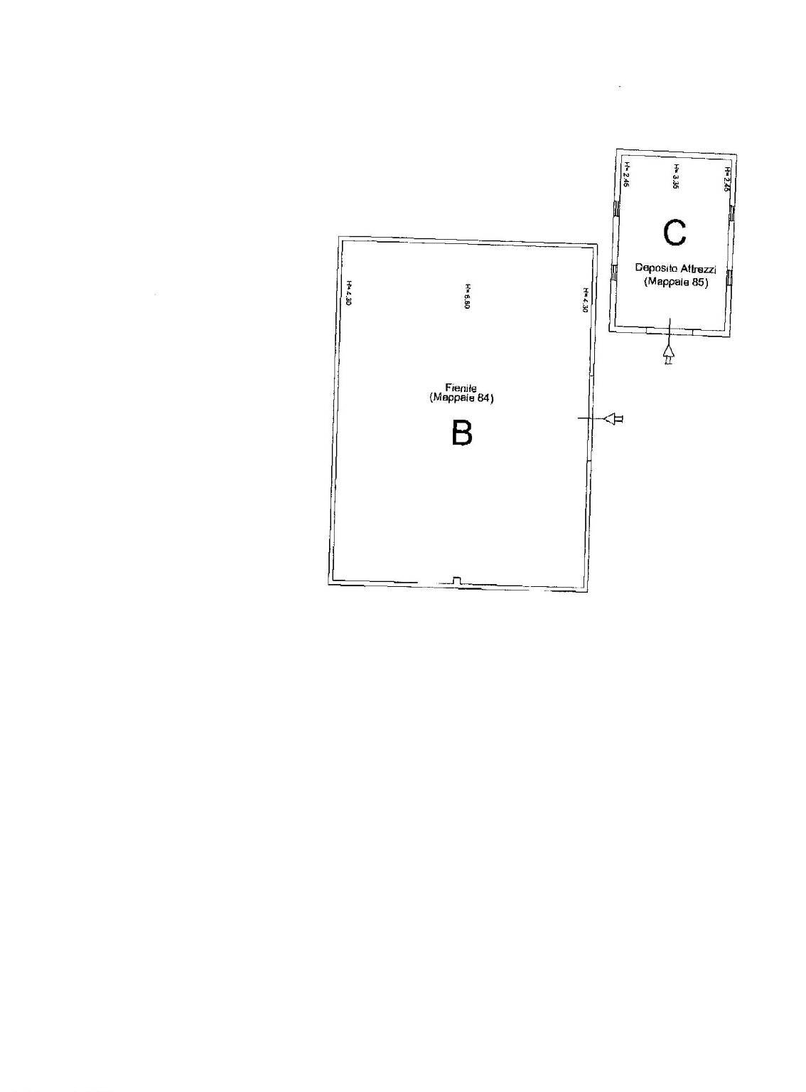Rustico via San Giovanni, 11, Polverigi - planimetria 1