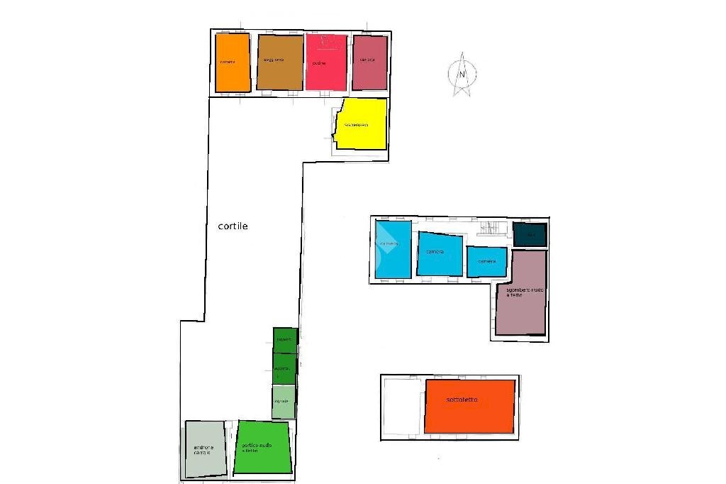 Casa semi indipendente Vicolo S. Francesco, Sezzadio - planimetria 1