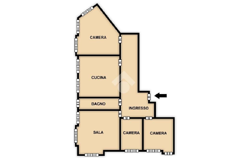 Appartamento Via Verzellino, Savona (zona Centro) - planimetria 1