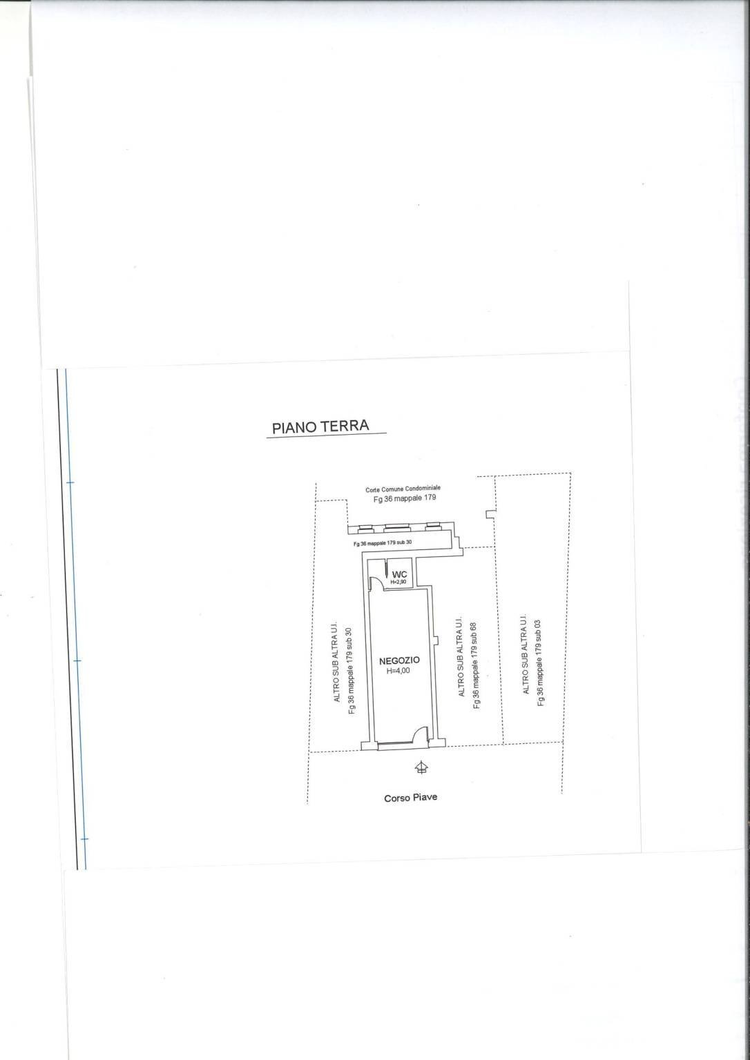 Shop corso Piave, 6, Alba - floor plans 1