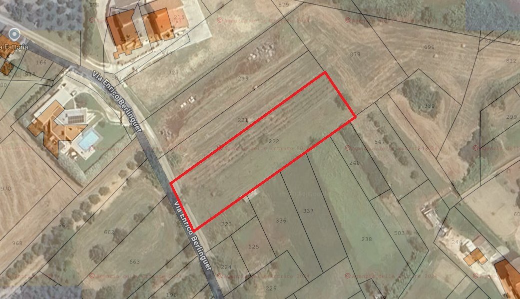 planimetria - Terreno edificabile Via Enrico Berlinguer 23, Alanno - planimetria 1