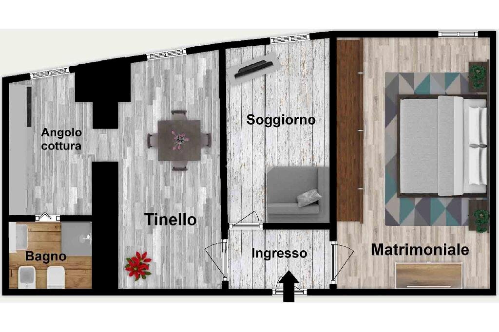 Bilocale Via dei Macelli di Soziglia, Genova (zona Centro Storico) - planimetria 1