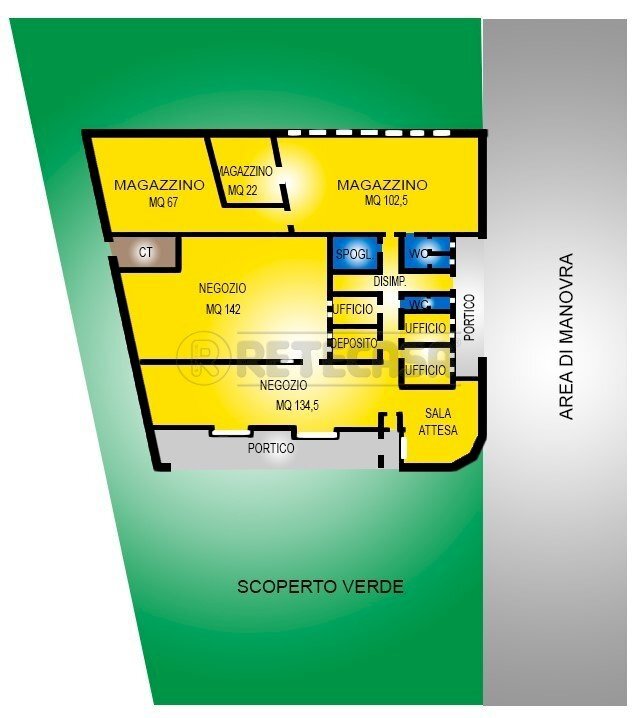 Planimetria.jpg - Locale Commerciale via dal ponte, Torri di Quartesolo - planimetria 1