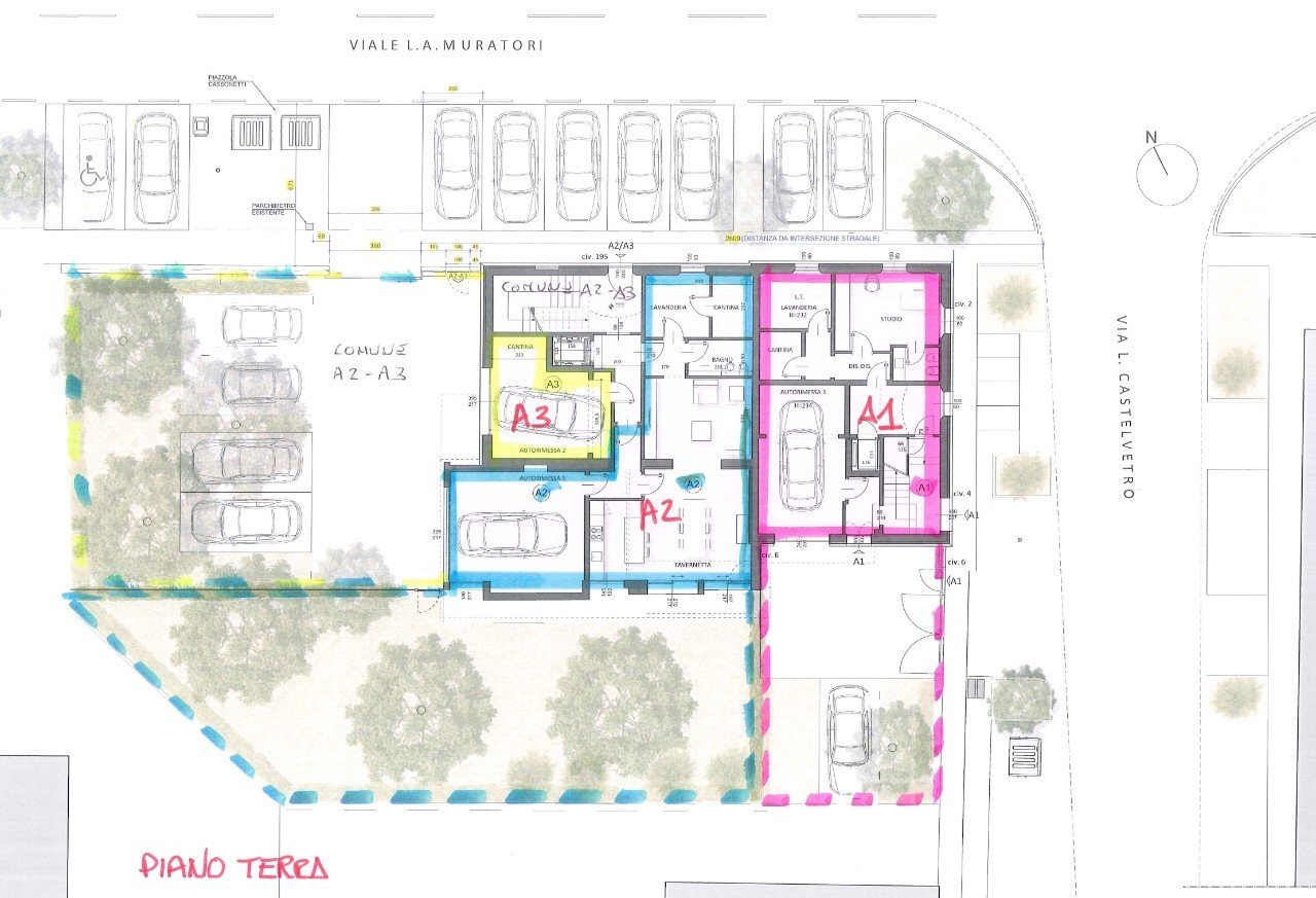 Porzione di casa Modena - planimetria 1