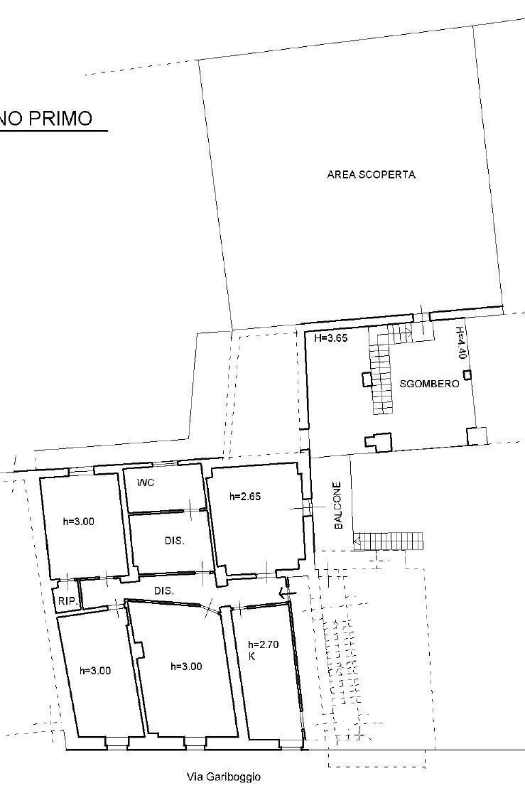 Independent house via Gariboggio, Vicoforte - floor plans 1