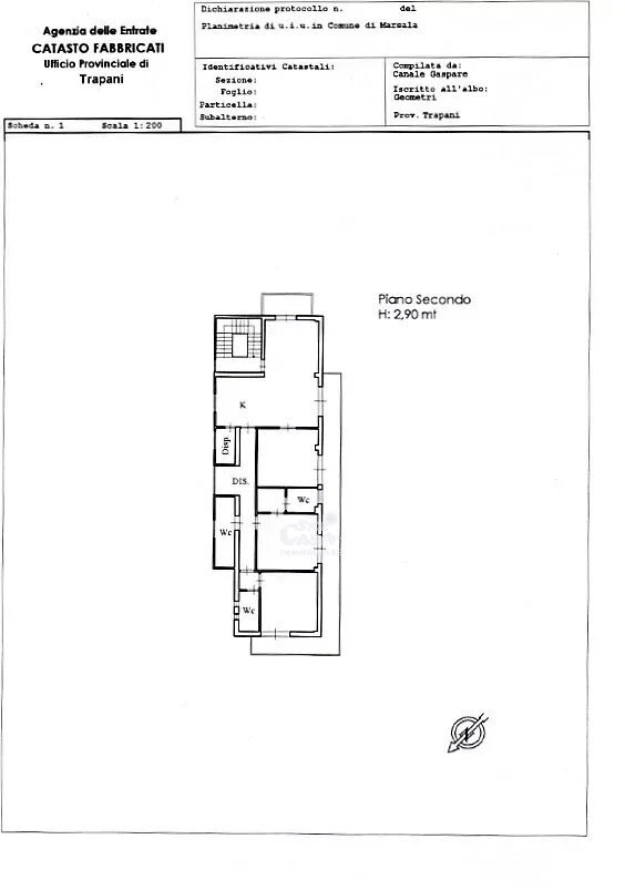 planimetria - Apartment Via delle Sirene, Marsala - photo 3