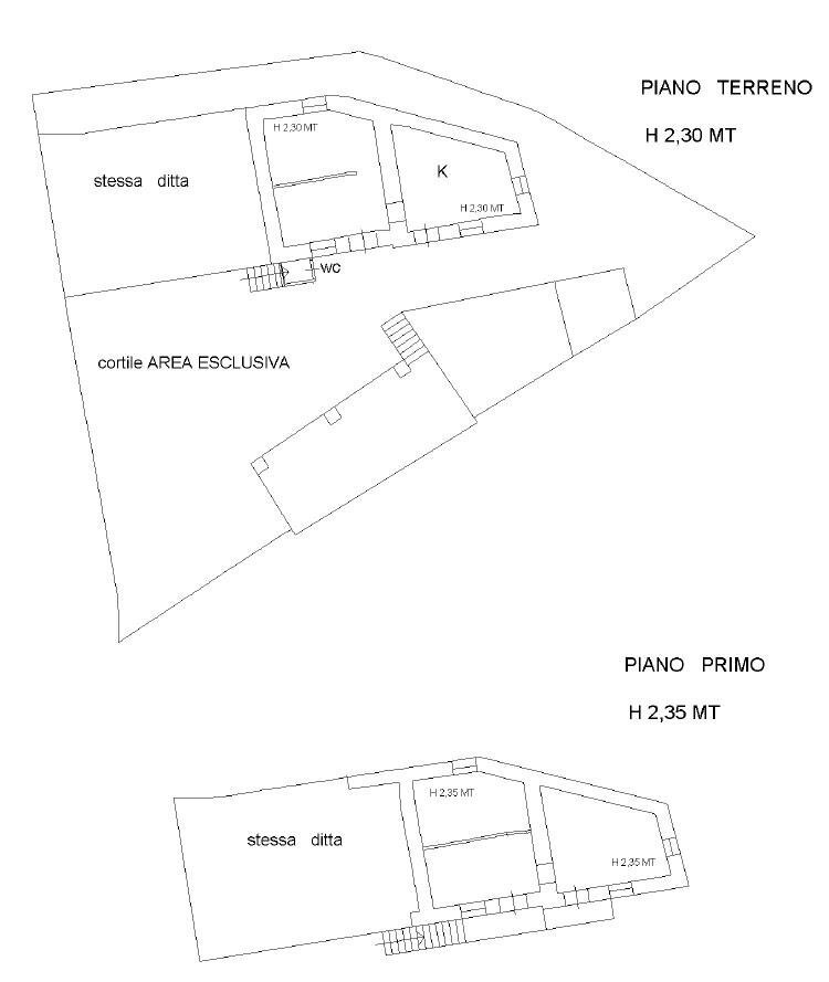 Casa semi indipendente Borgata Croce, 65, Paesana - planimetria 1