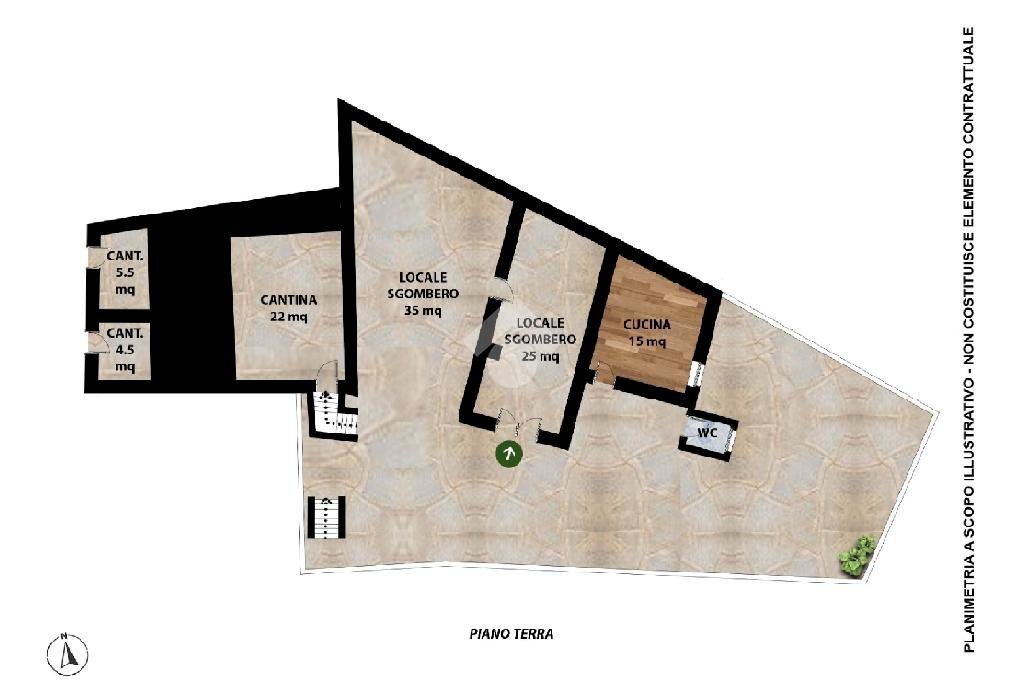Rustic Strada dei Pecoul, Luserna San Giovanni - floor plans 1