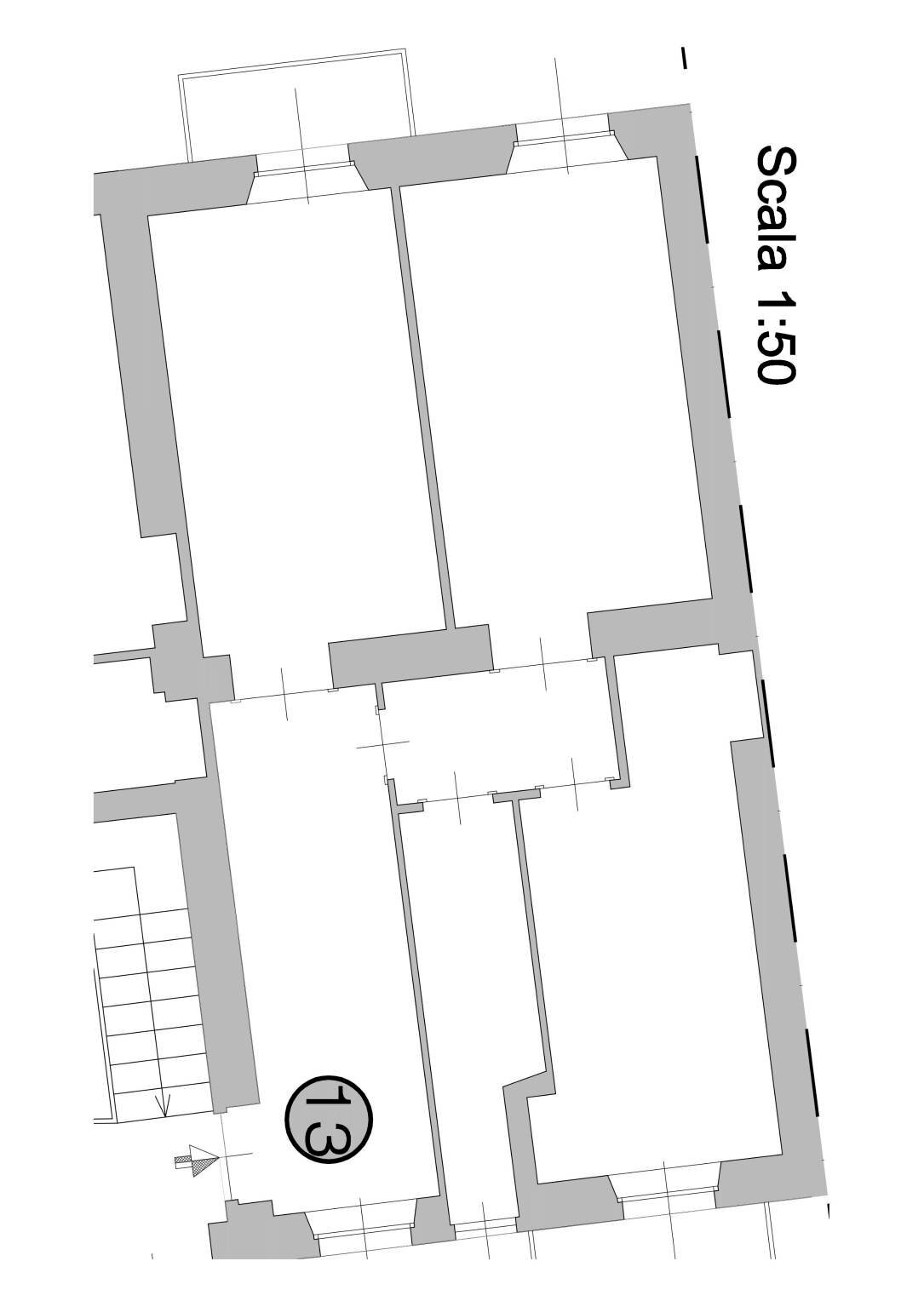 Trilocale via Nicola Fabrizi, 14, Torino - planimetria 1
