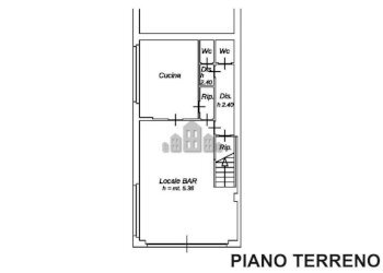Planimetria piano terreno - Bar Tavola Calda - Fredda corso Dante, 31, Cuorgnè - foto 30