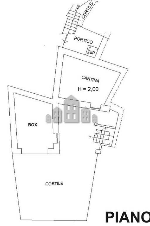 Independent house via Umberto I, 25, Val di Chy - floor plans 1