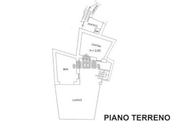 Planimetria piano terreno - Casa indipendente via Umberto I, 25, Val di Chy - foto 34