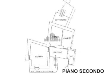 Planimetria piano secondo - Casa indipendente via Umberto I, 25, Val di Chy - foto 36