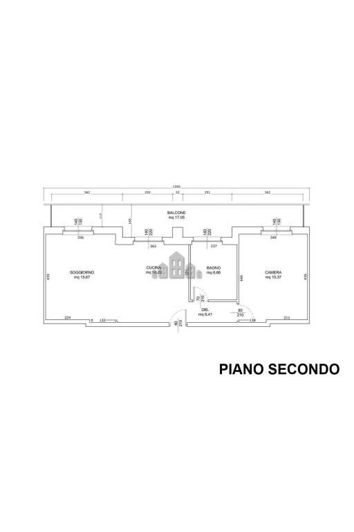 Two-room apartment via Provinciale, 67, Samone - floor plans 1