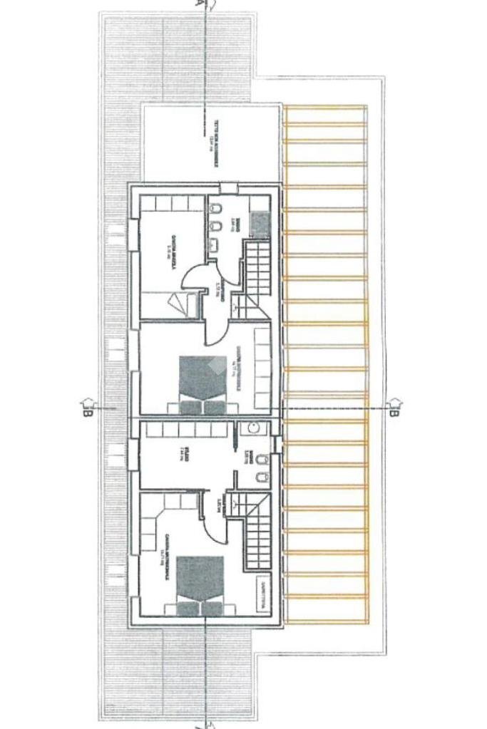 Portion of a house Via Chiavicone, Malalbergo - floor plans 1