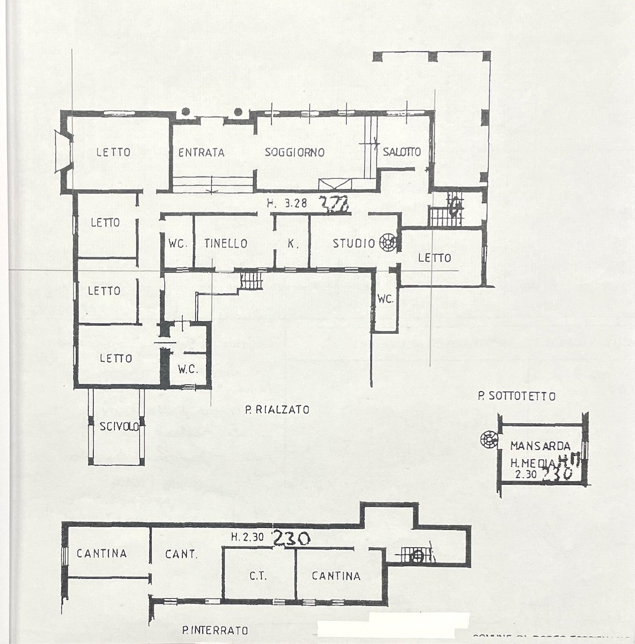 Villa Borgo Tossignano - floor plans 1