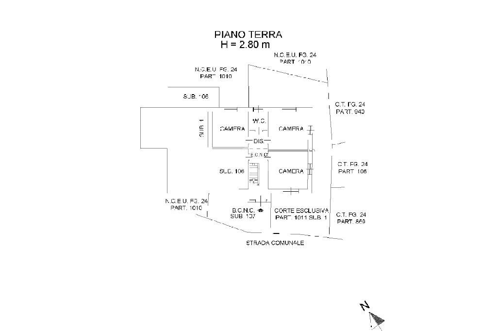 Semi-detached house Borgata pantera, Coazze - floor plans 1